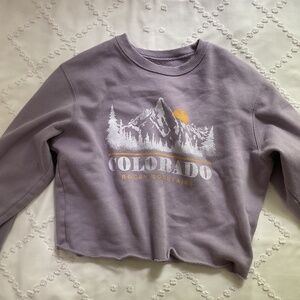 Hollister cropped crewneck